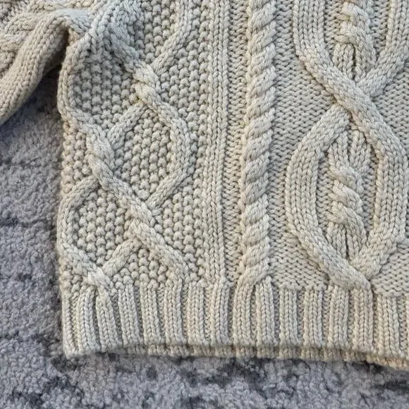 Vintage L.L.Bean Infant Fisherman Cable Knit
Sweater 12-18M Wool Blend Cream - Picture 2 of 5